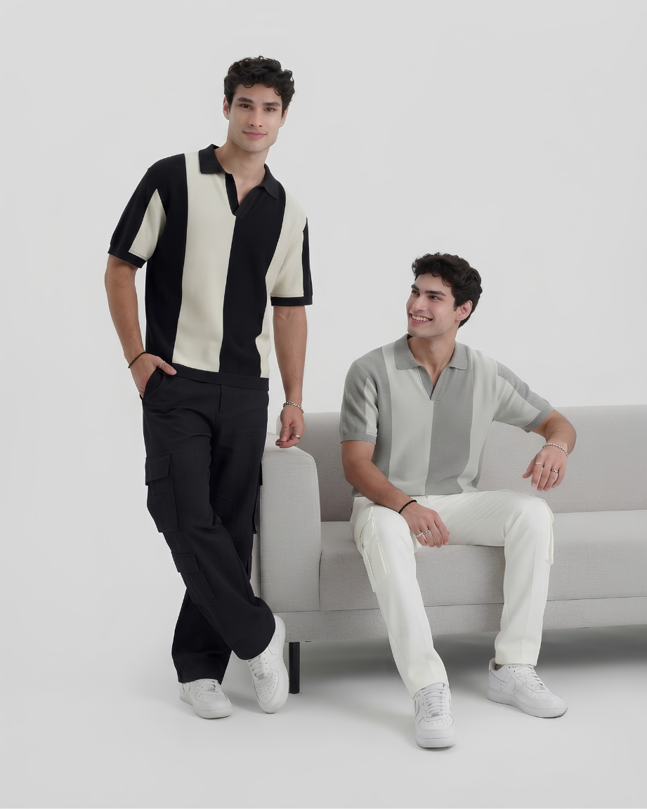 Premium Panel Polo Shirt Pack of 2