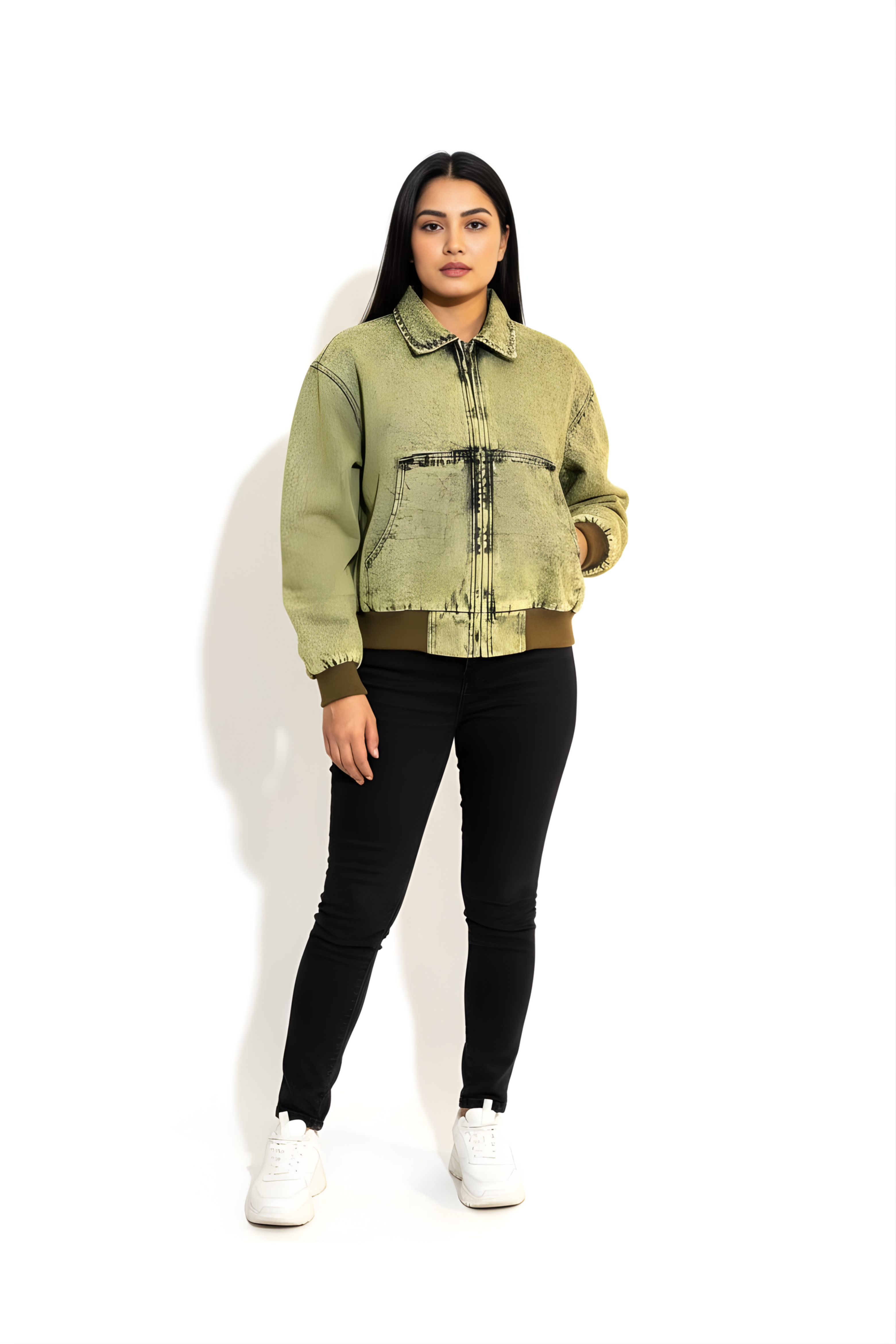 Washed WindBreaker Denim Jacket