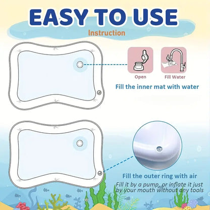 Premium Baby Inflatable Water Tummy Time Mat